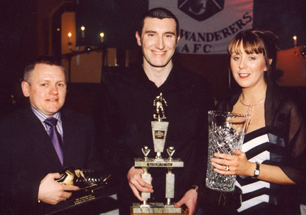 Jason presented with his Player of the Year Award